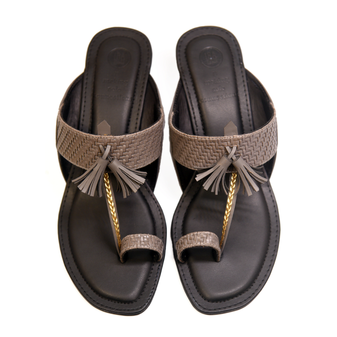 Sufiya Braided Block Heels