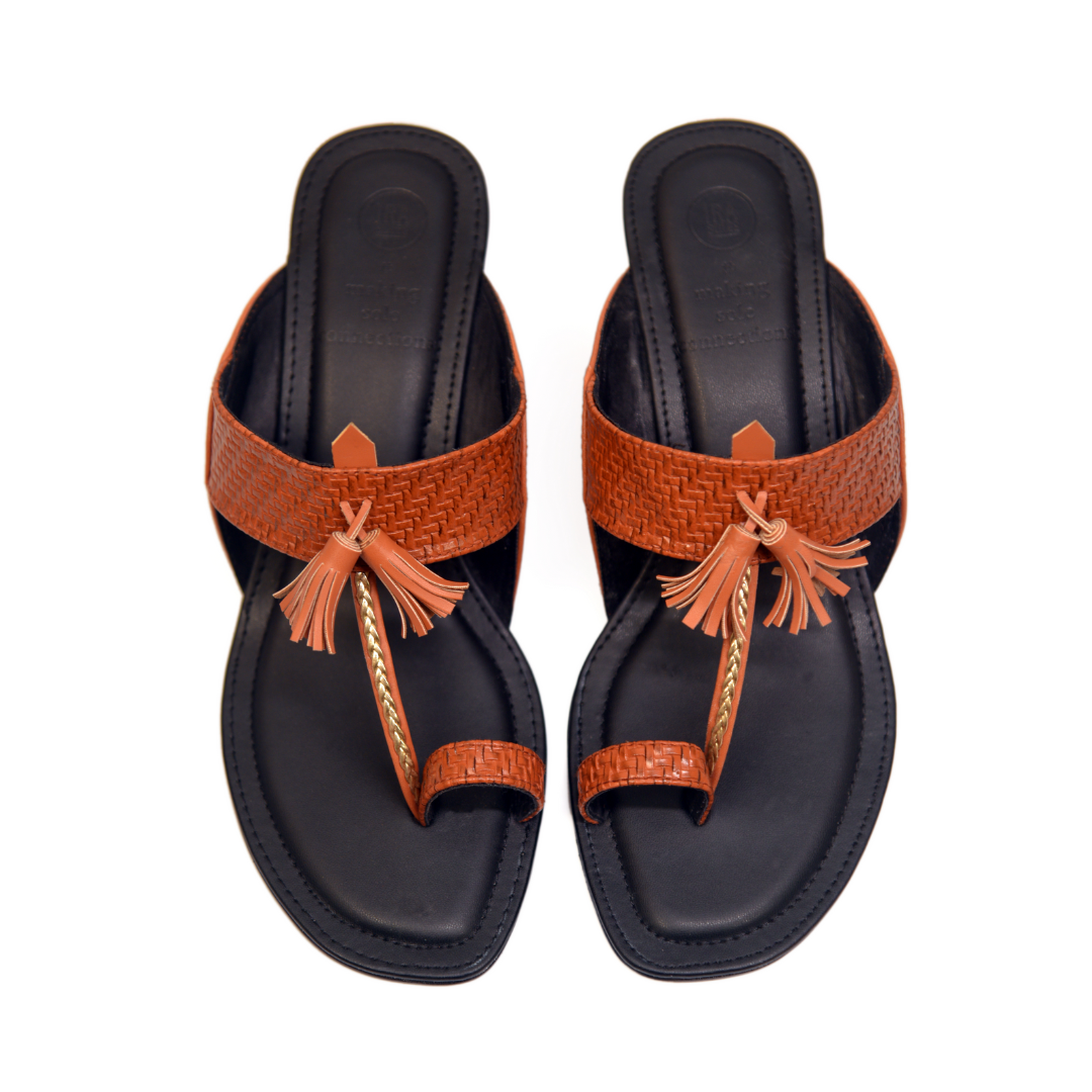 Roohani braided Block Heels