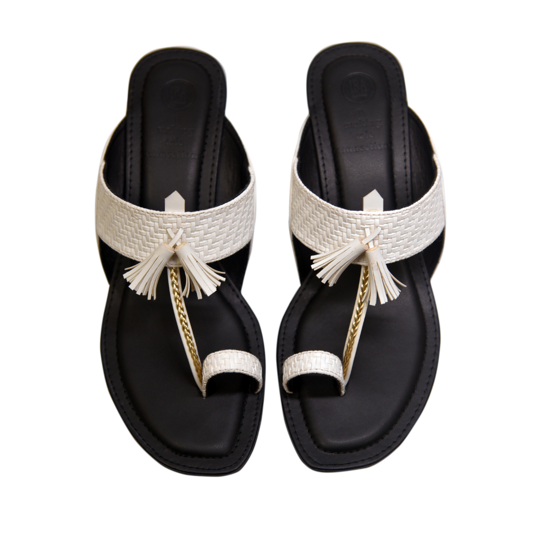 Pehnoor Braided Block Heels