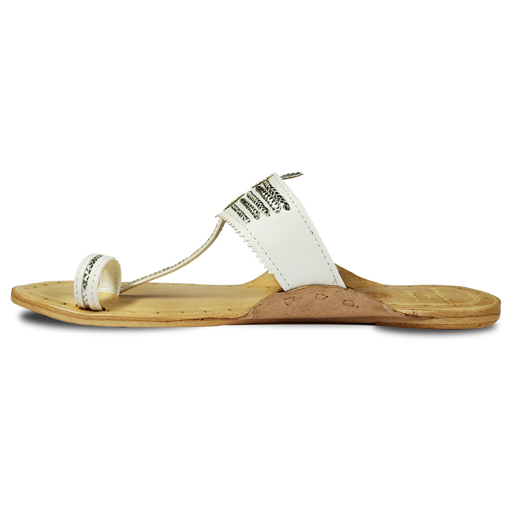 Classic Kolhapuri White
