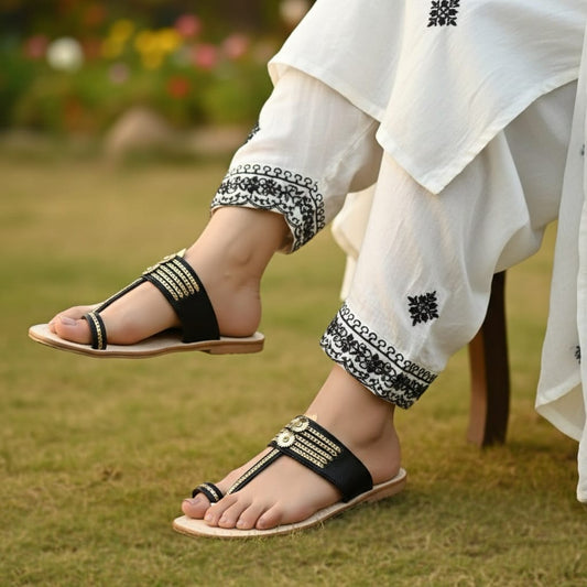 Classic Black Handcrafted Kolhapuri