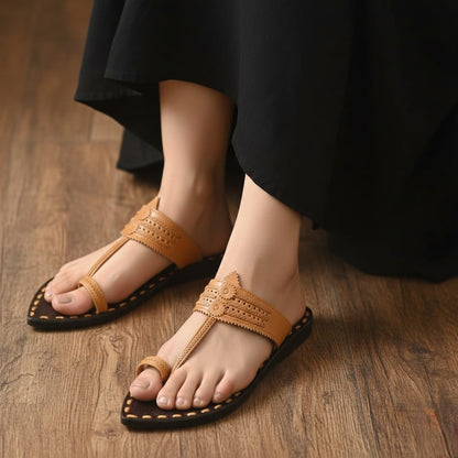 Gandhi Sandals Butterscotch