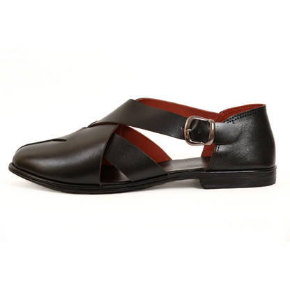 Black Nawab Peshawari Men's Sandal.