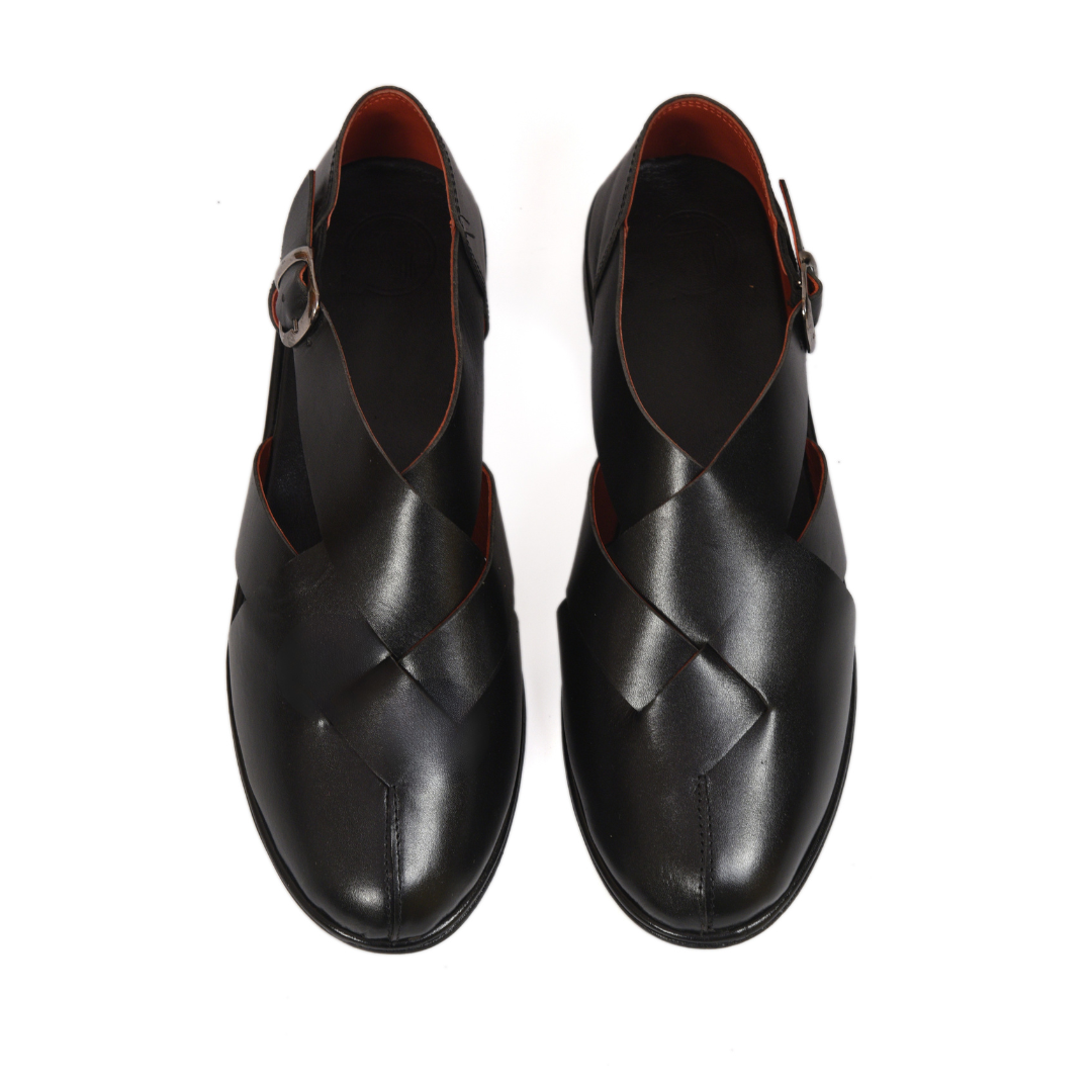 Black Nawab Peshawari Men's Sandal.