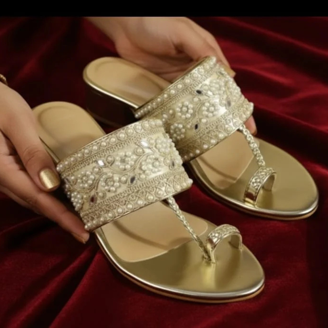Aurora Gold Heels