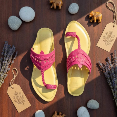 Plumful faux Leather Kolhapuri