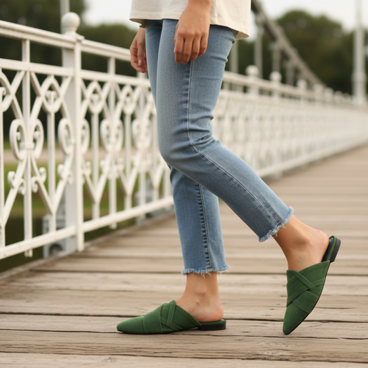 Lime Crime Suede Leather Mules