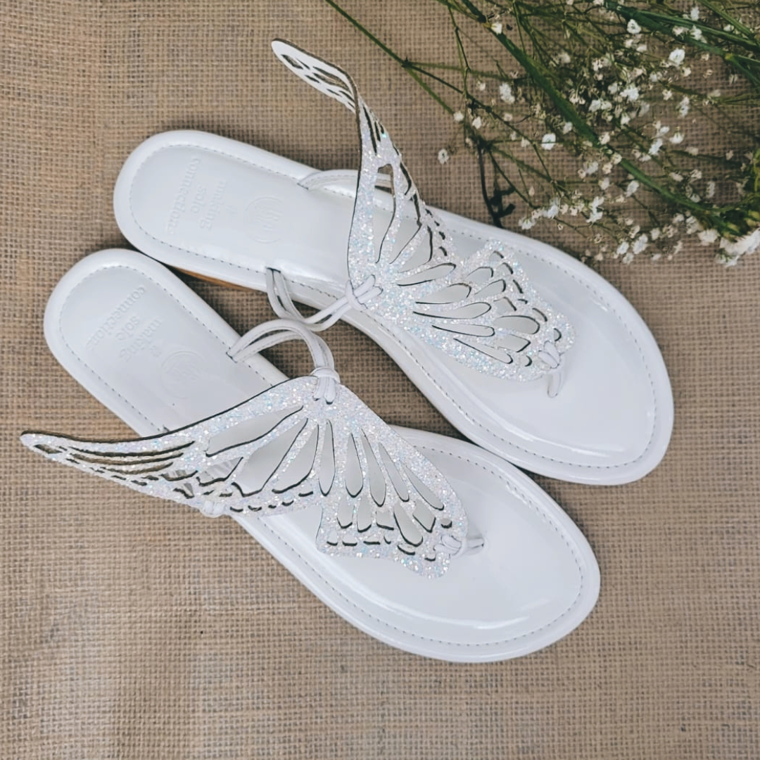 Lavinia White Sandal