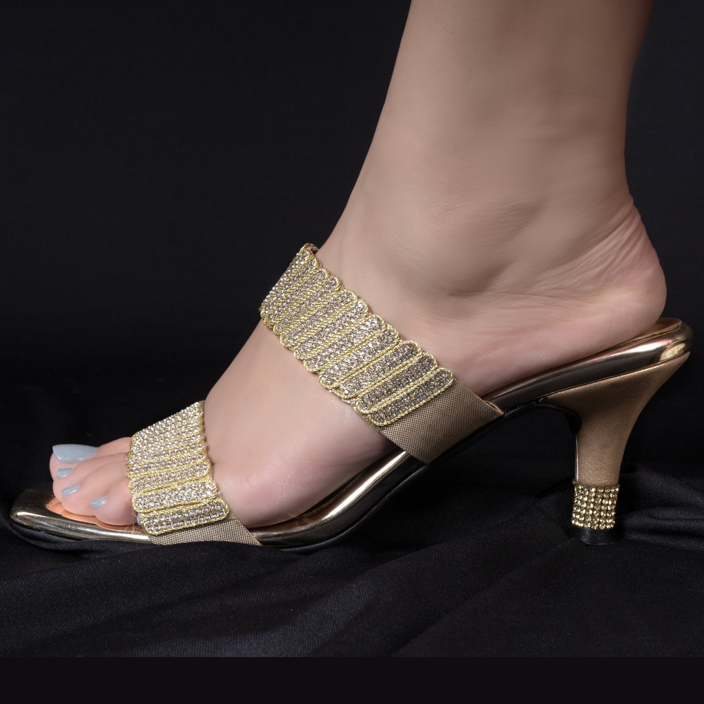 Aurelia Gold Diamond Heel