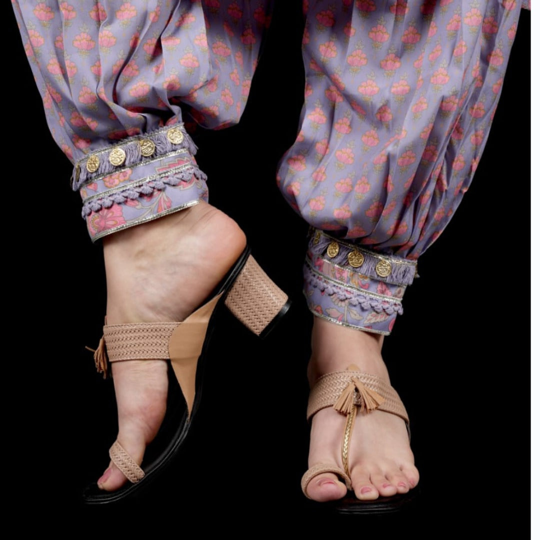 Sand Brown Braided Heels â irasoles