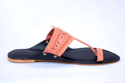 Midnight Sun Faux Leather Kolhapuris