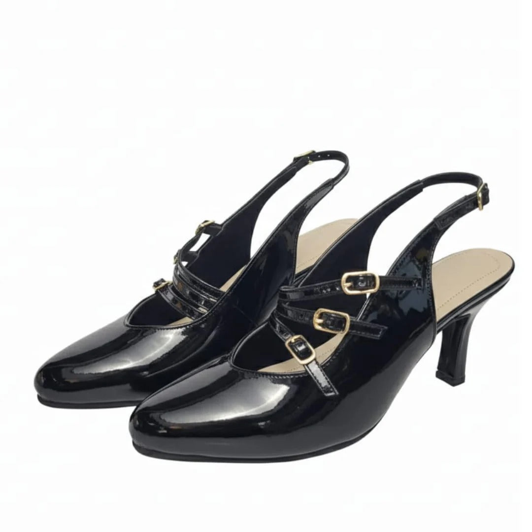 Majestic  Black Sandal.