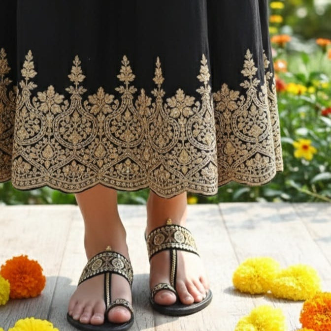 Jalsa Black Kolhapuri