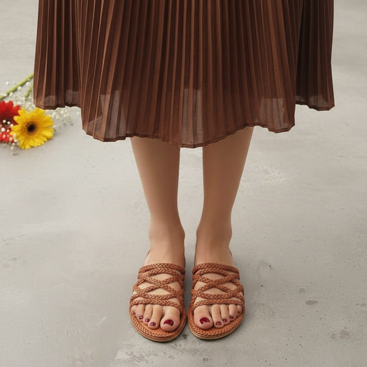 Hazelnut Braided Sliders