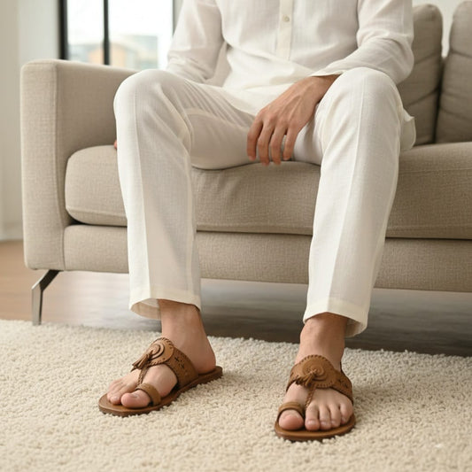 Tiger Men's Handcrafted Kolhapuri