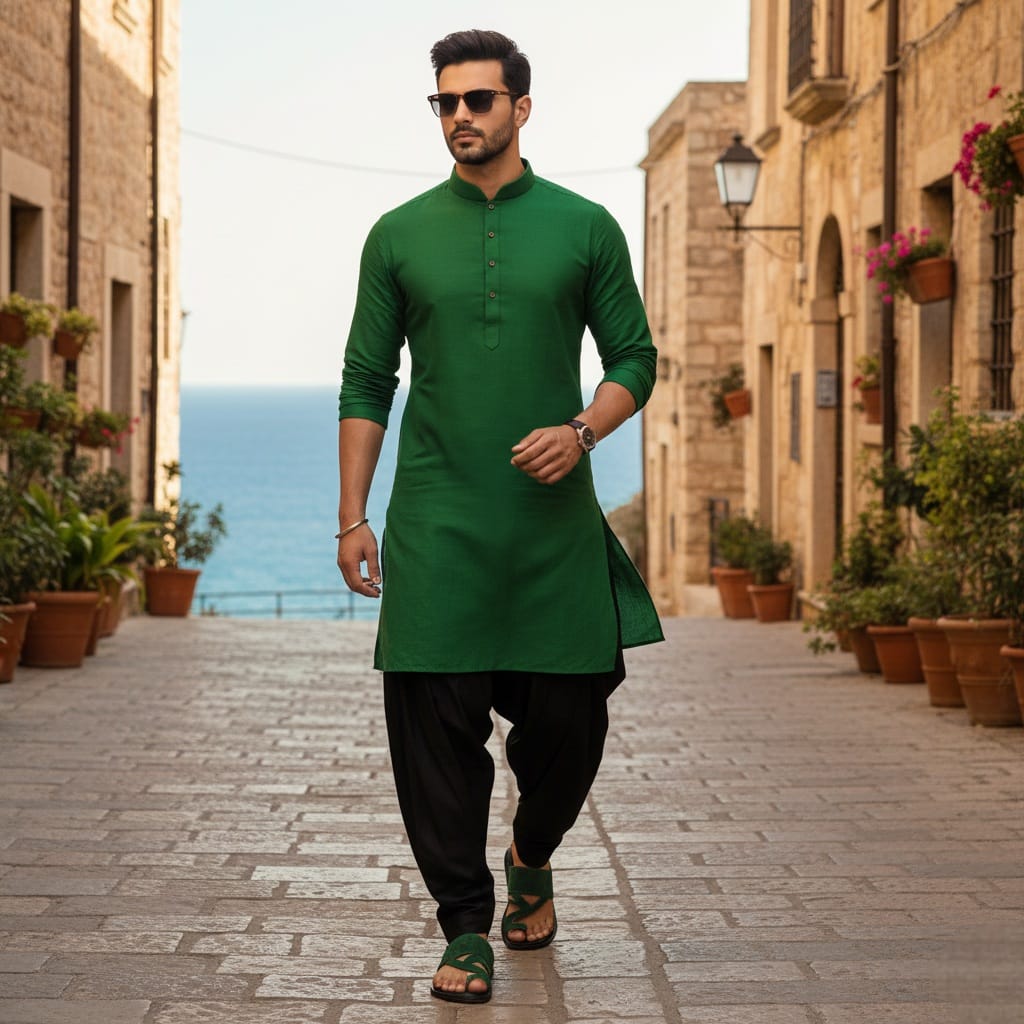 PRASINO Greek Sandals Men