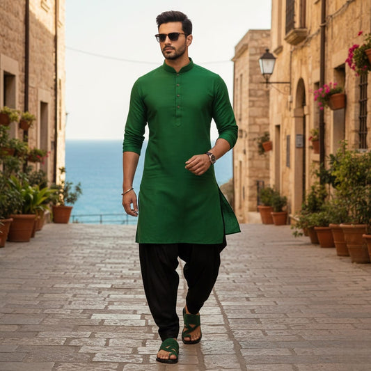 PRASINO Greek Sandals Men