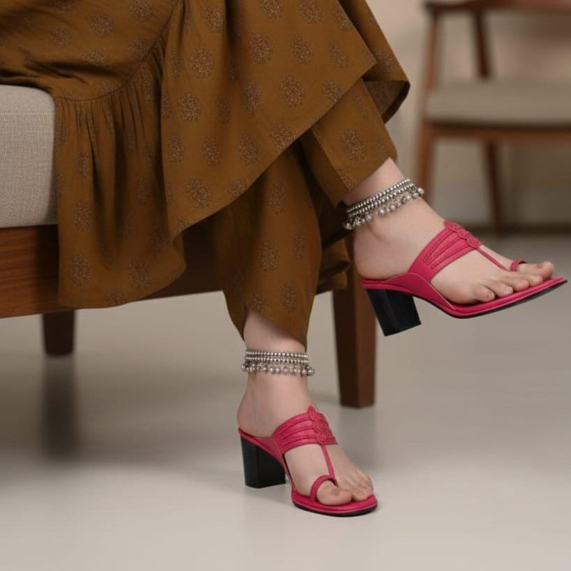 JazzBerry Block Heels