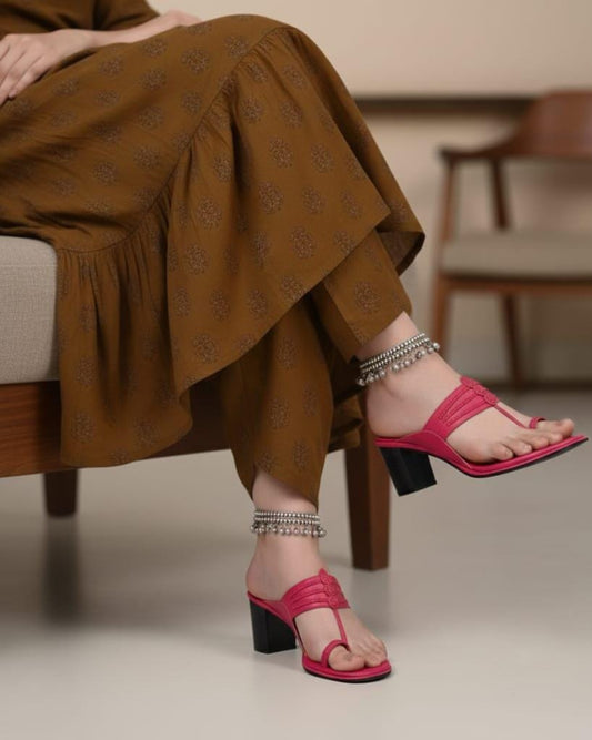 JazzBerry Block Heels