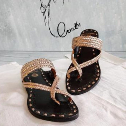 Gandhi Sandals Rose Gold