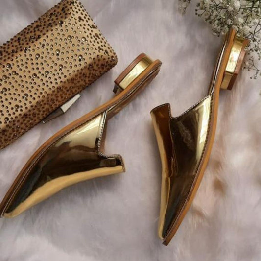 Cleopatra Gold Mules