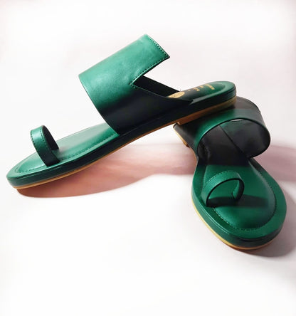 Military Green Snip Cut Slides