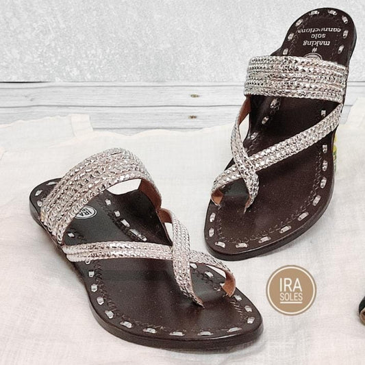 Gandhi Sandals Silver